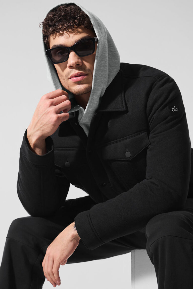 Куртка Alo Yoga Ease Trucker Jacket «Black» Мужская