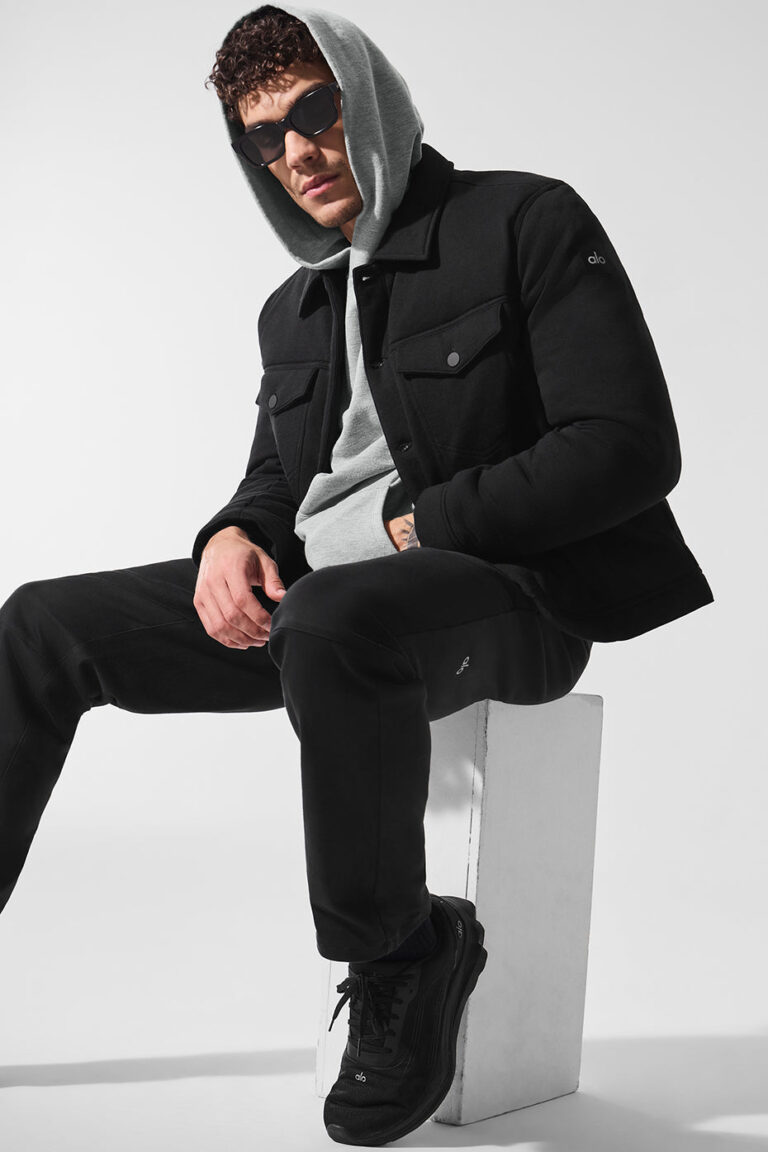 Куртка Alo Yoga Ease Trucker Jacket «Black» Мужская