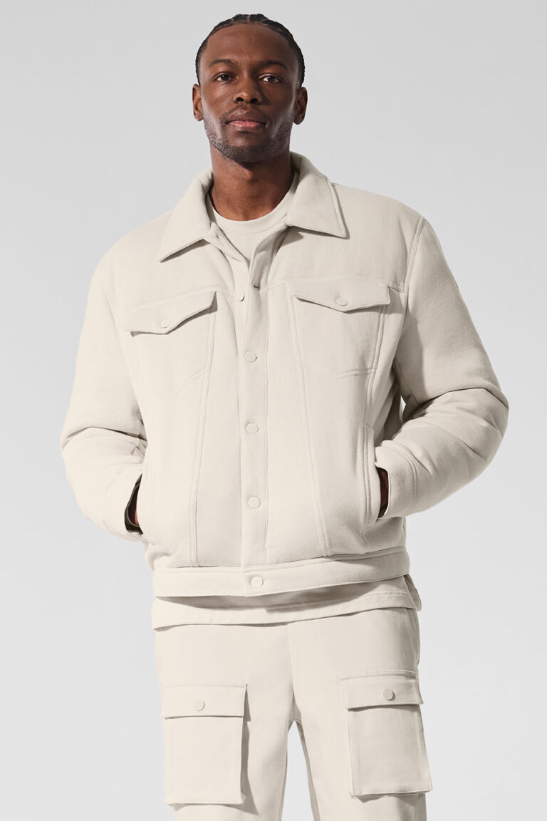 Куртка Alo Yoga Ease Trucker Jacket «Bone» Мужская