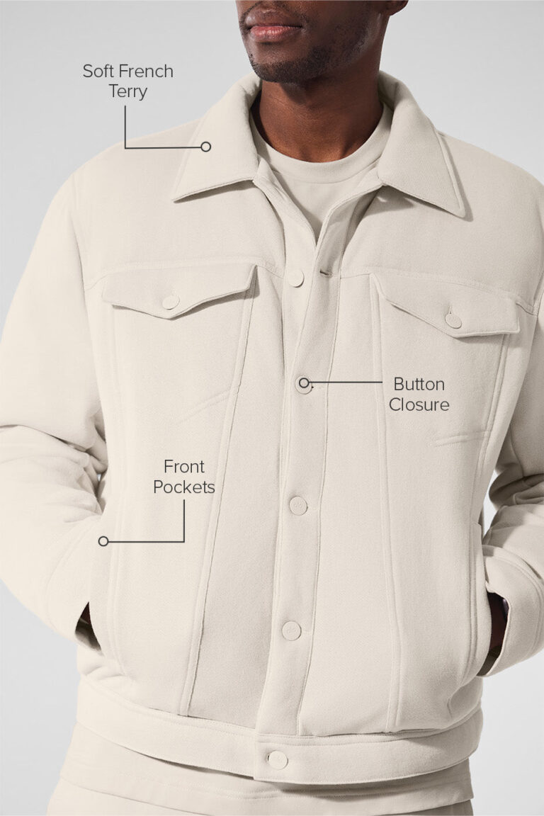 Куртка Alo Yoga Ease Trucker Jacket «Bone» Мужская