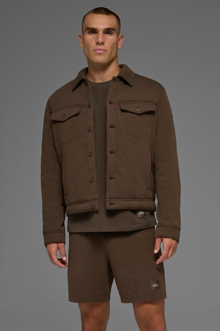 Куртка Alo Yoga Ease Trucker Jacket «Espresso» Мужская