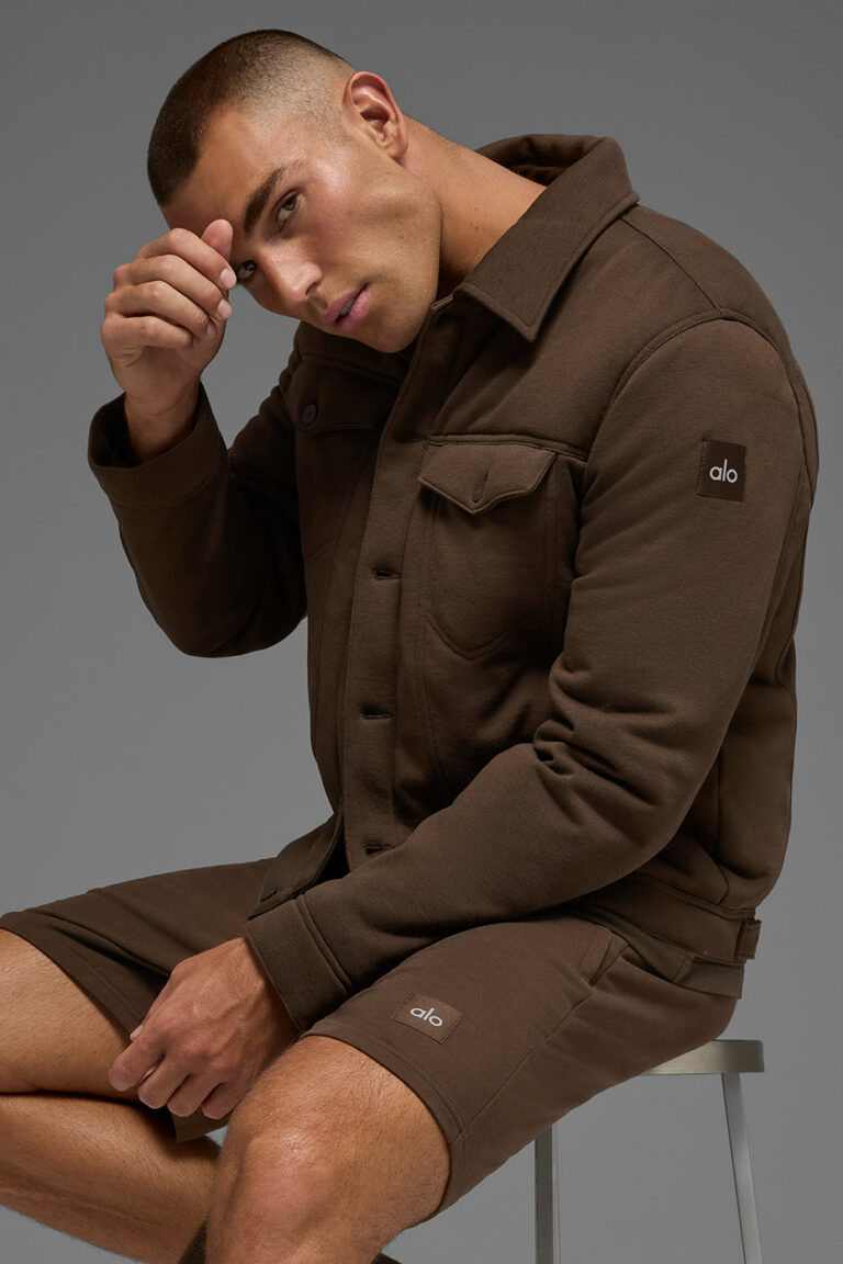 Куртка Alo Yoga Ease Trucker Jacket «Espresso» Мужская