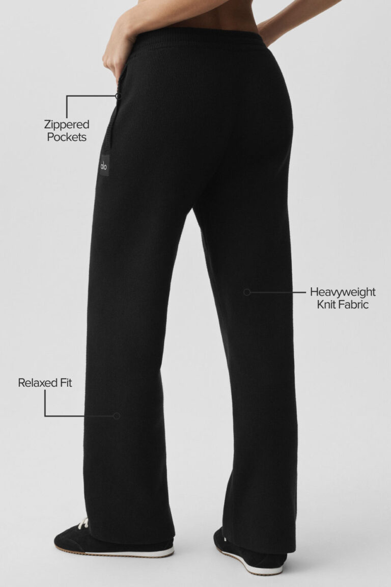 Брюки Alo Yoga Scholar Straight Leg Sweatpant «Black» Мужская