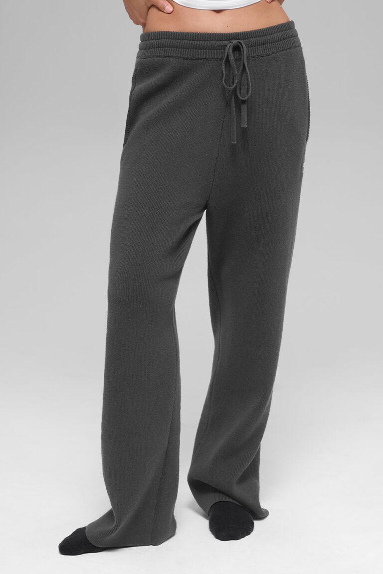 Брюки Alo Yoga Scholar Straight Leg Sweatpant «Anthracite» Мужская