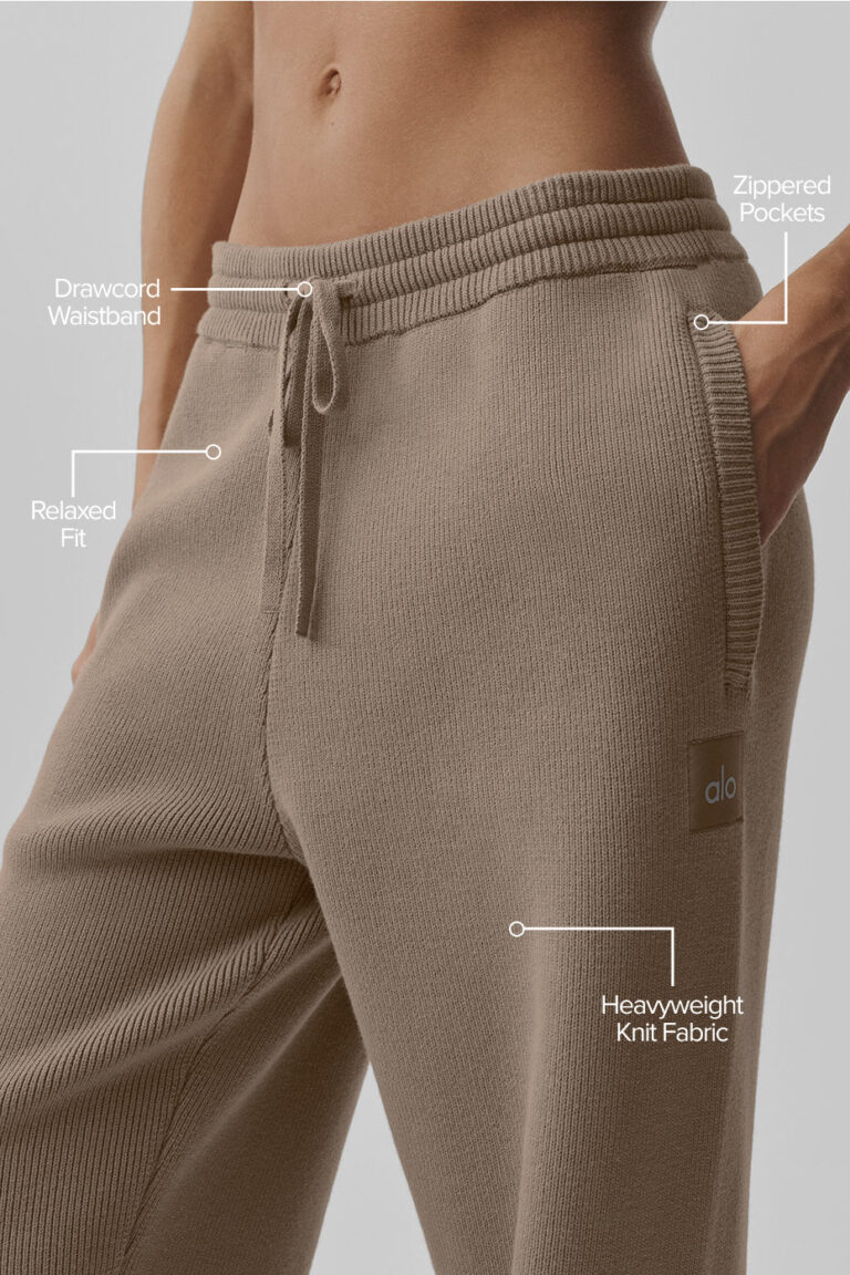 Брюки Alo Yoga Scholar Straight Leg Sweatpant «Gravel» Мужская