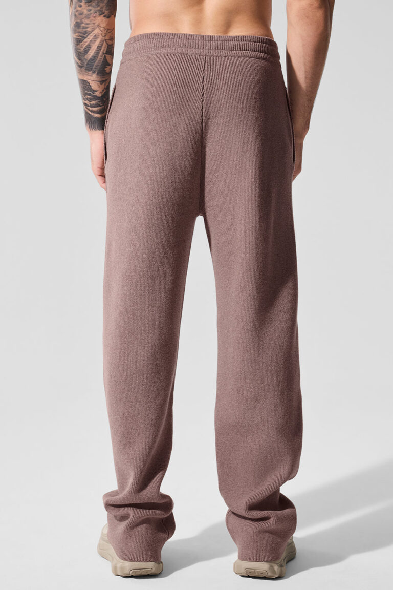 Брюки Alo Yoga Scholar Straight Leg Sweatpant «Mushroom Heather» Мужская