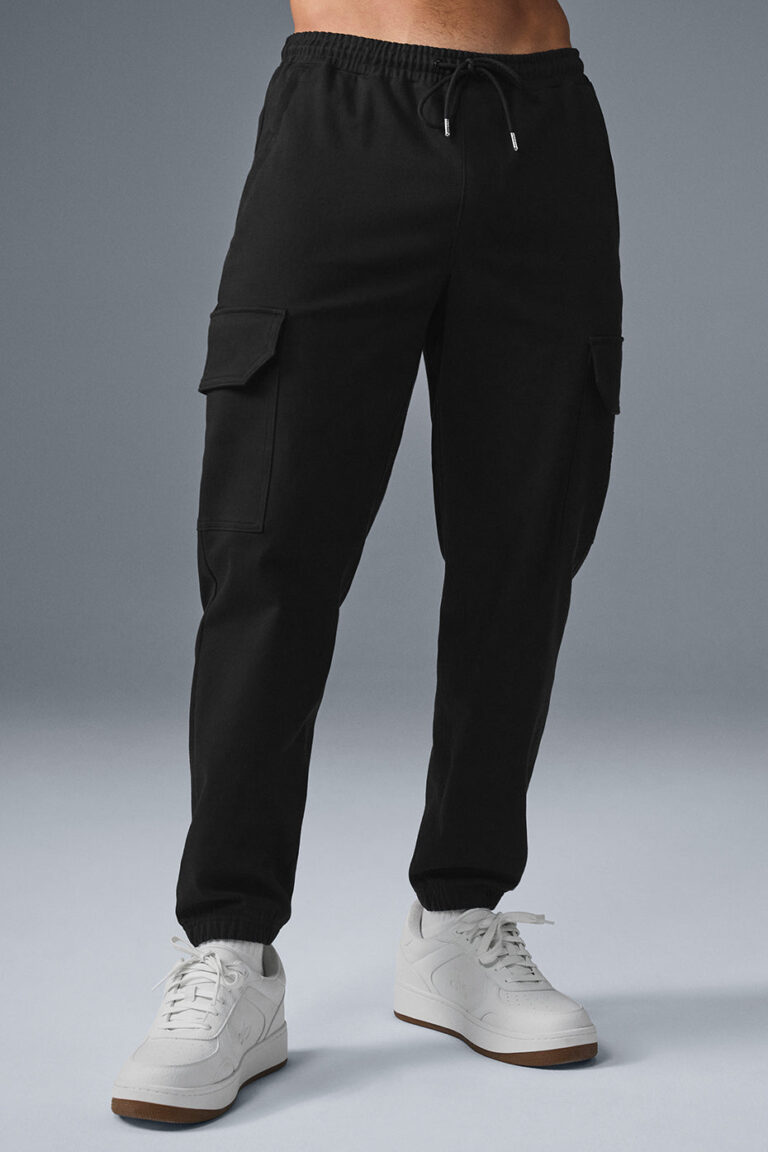 Джоггеры Alo Yoga Edition Sueded Jogger «Black» Мужская