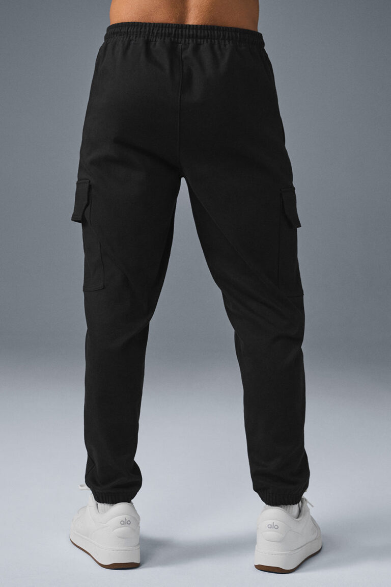 Джоггеры Alo Yoga Edition Sueded Jogger «Black» Мужская
