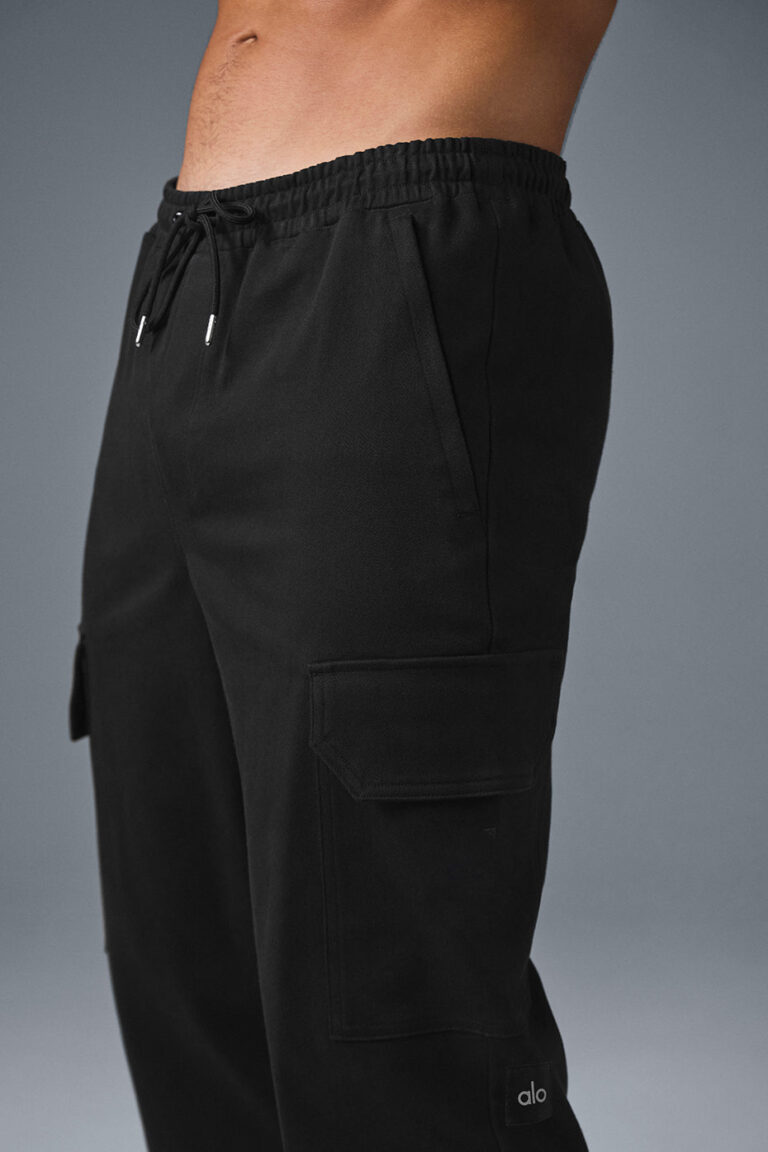 Джоггеры Alo Yoga Edition Sueded Jogger «Black» Мужская