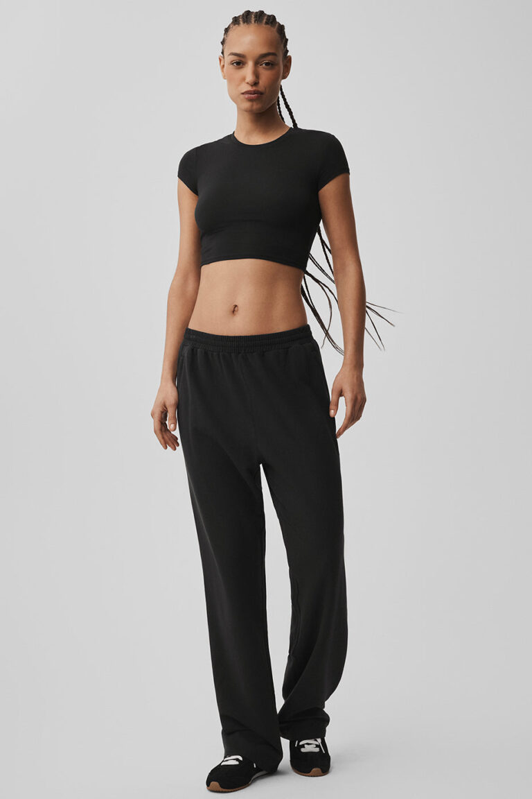 Брюки Alo Yoga Double Take Straight Leg Pant «Black» Мужская