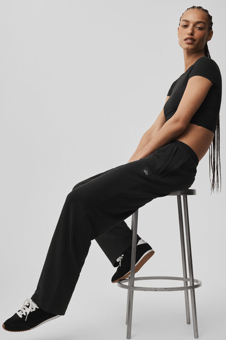 Брюки Alo Yoga Double Take Straight Leg Pant «Black» Мужская
