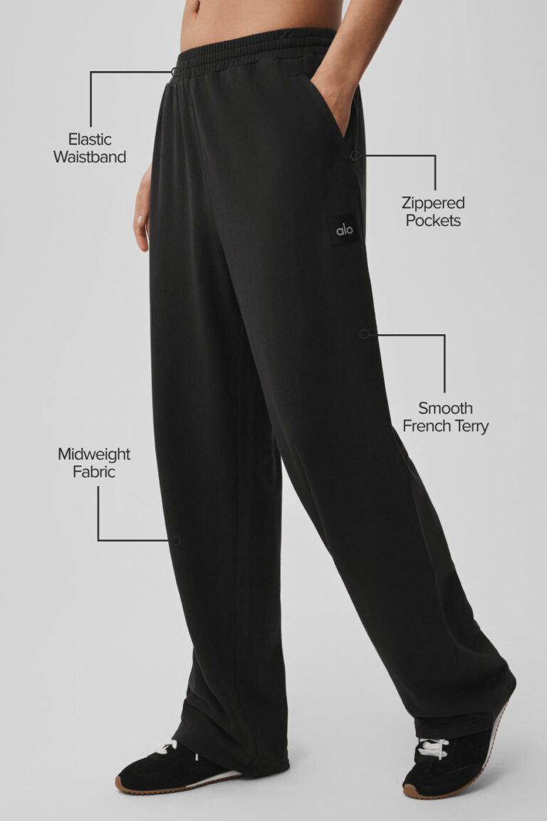 Брюки Alo Yoga Double Take Straight Leg Pant «Black» Мужская