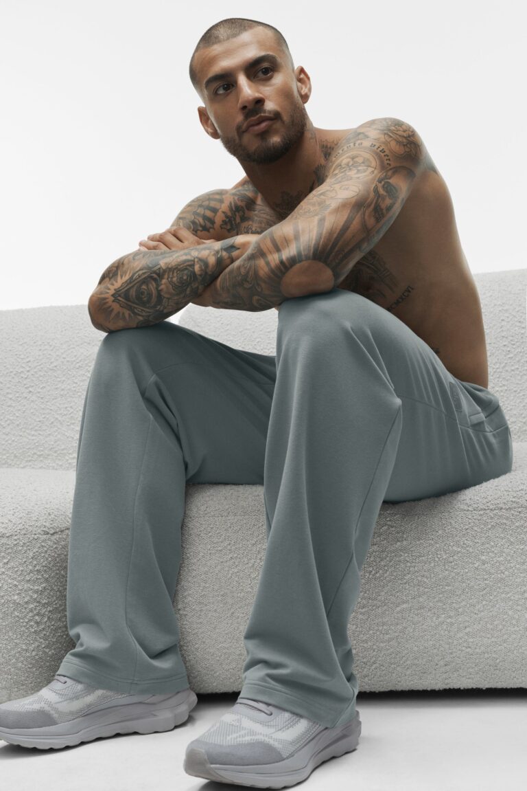 Брюки Alo Yoga Double Take Straight Leg Pant «Monument» Мужская