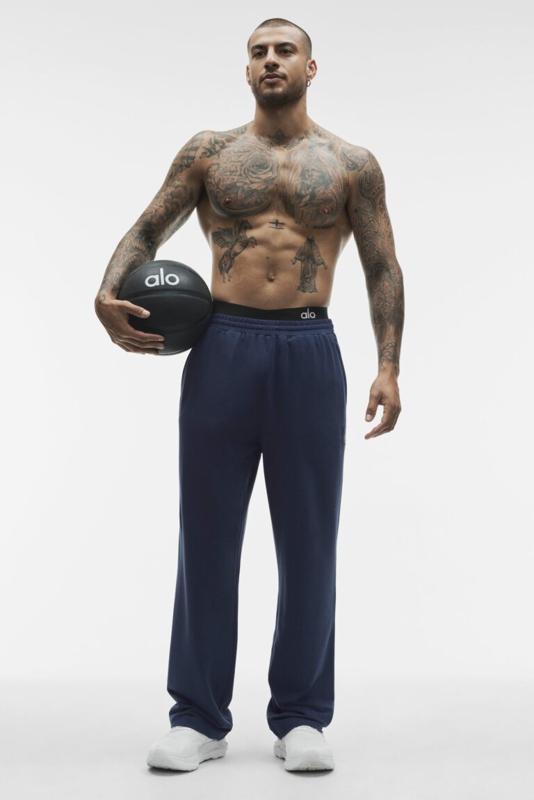 Брюки Alo Yoga Double Take Straight Leg Pant «Navy» Мужская