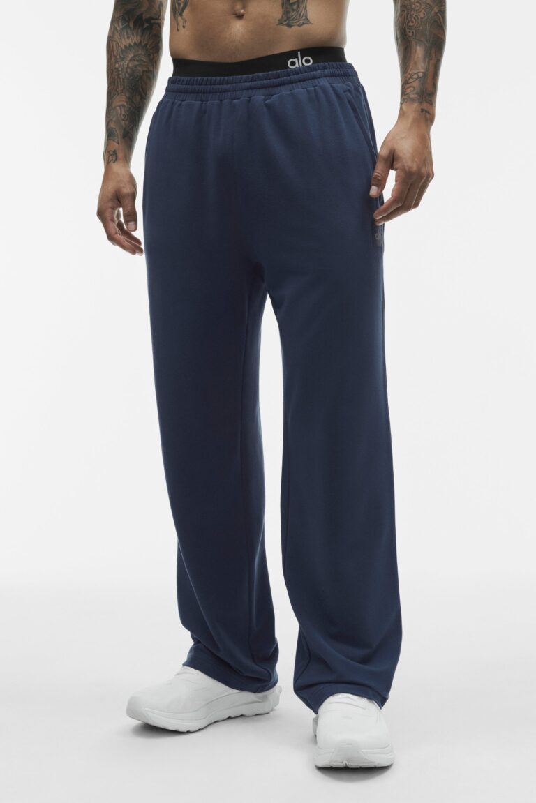 Брюки Alo Yoga Double Take Straight Leg Pant «Navy» Мужская