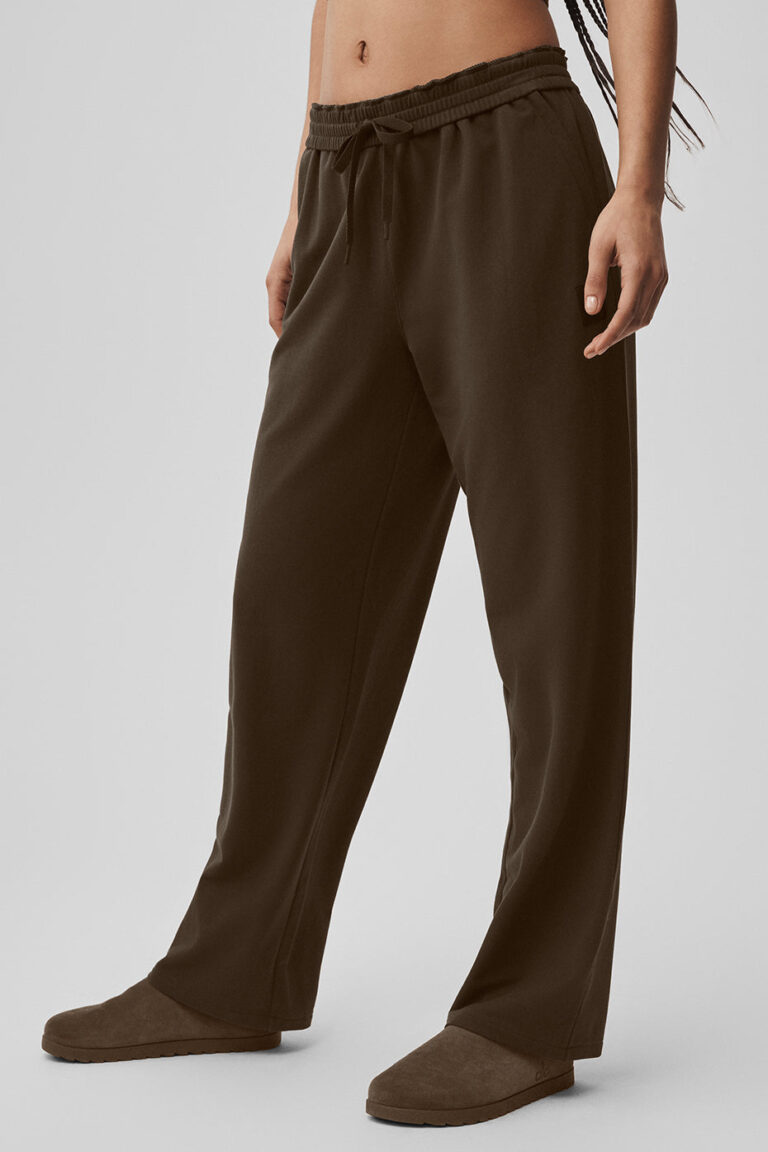 Брюки Alo Yoga Double Take Straight Leg Pant «Espresso» Мужская