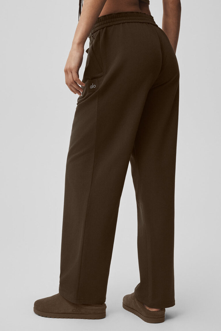 Брюки Alo Yoga Double Take Straight Leg Pant «Espresso» Мужская