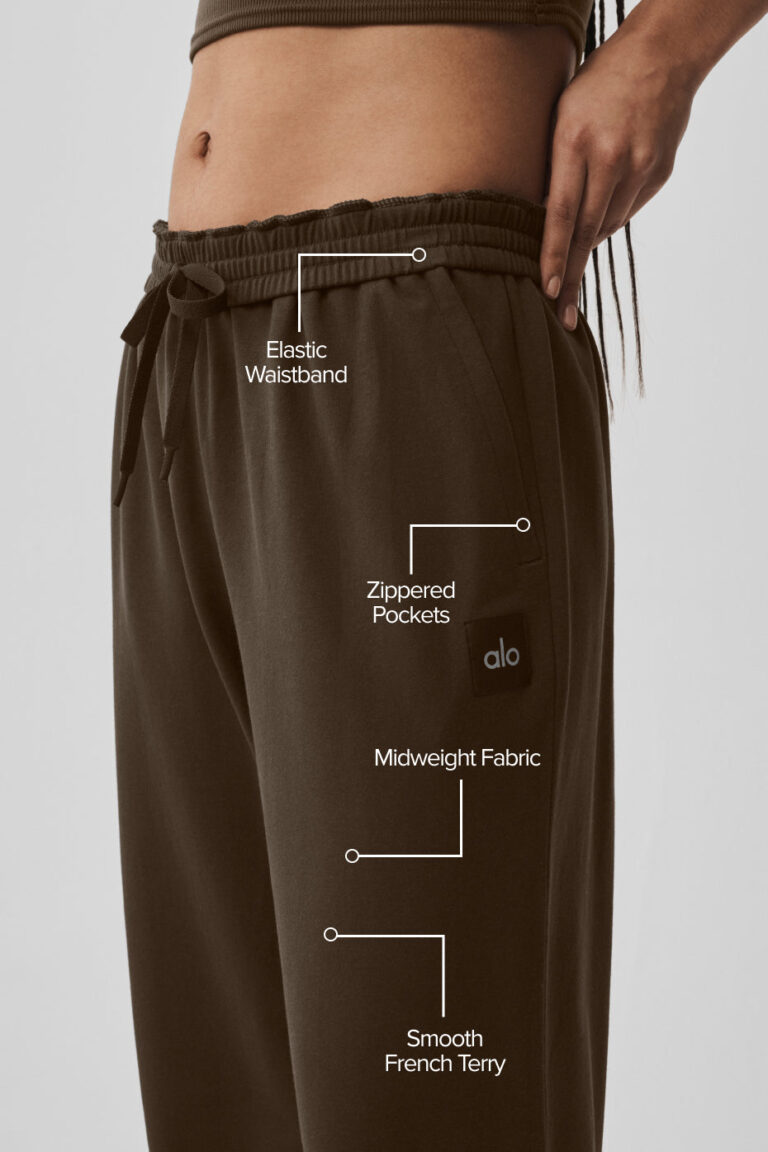 Брюки Alo Yoga Double Take Straight Leg Pant «Espresso» Мужская