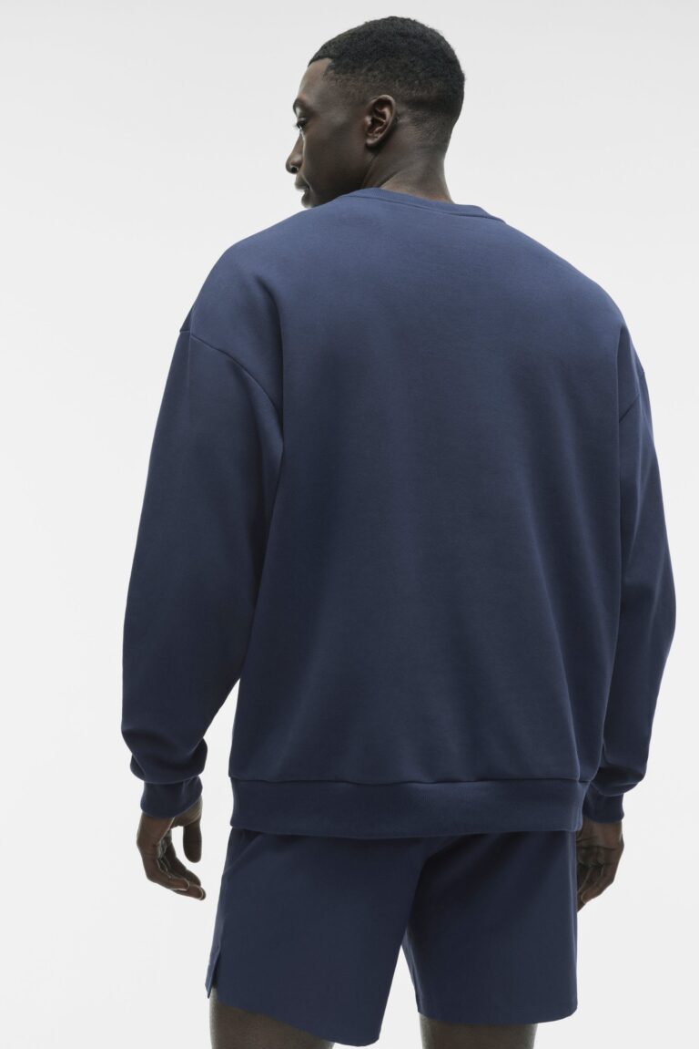 Свитшот Alo Yoga Accolade Crew Neck Pullover «Navy» Унисекс