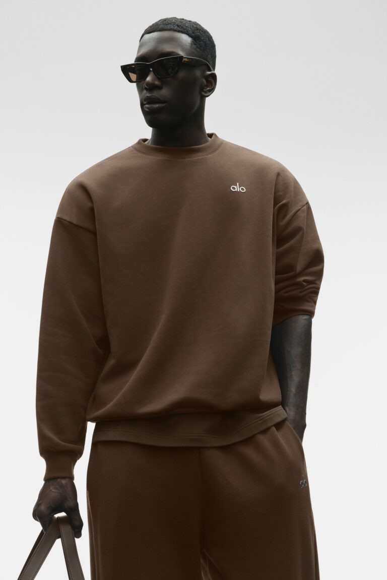 Свитшот Alo Yoga Accolade Crew Neck Pullover «Espresso» Унисекс
