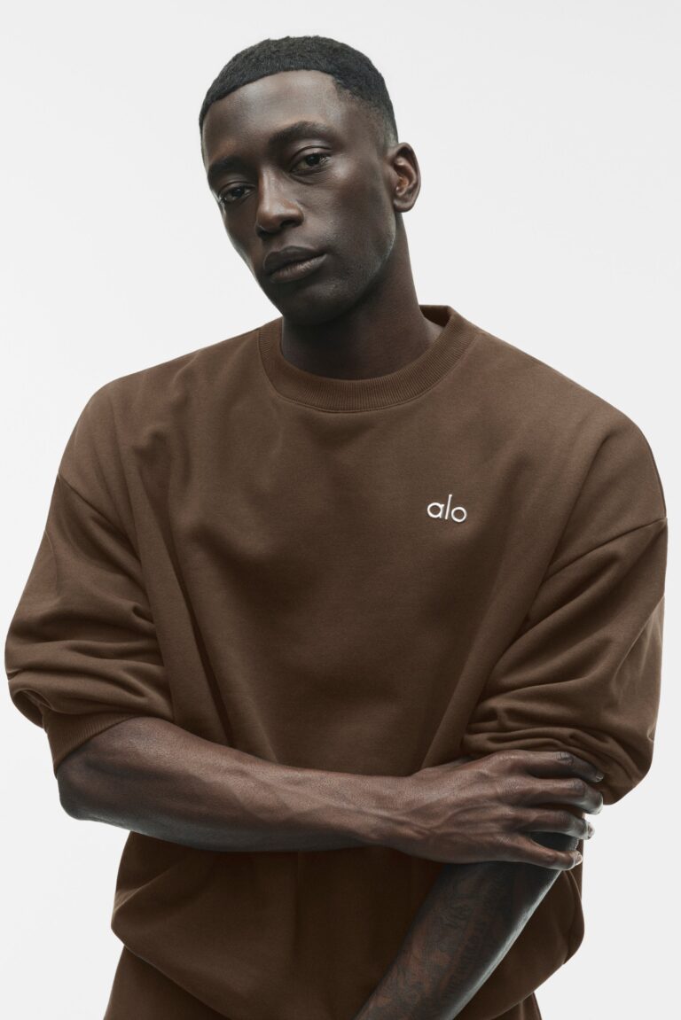 Свитшот Alo Yoga Accolade Crew Neck Pullover «Espresso» Унисекс