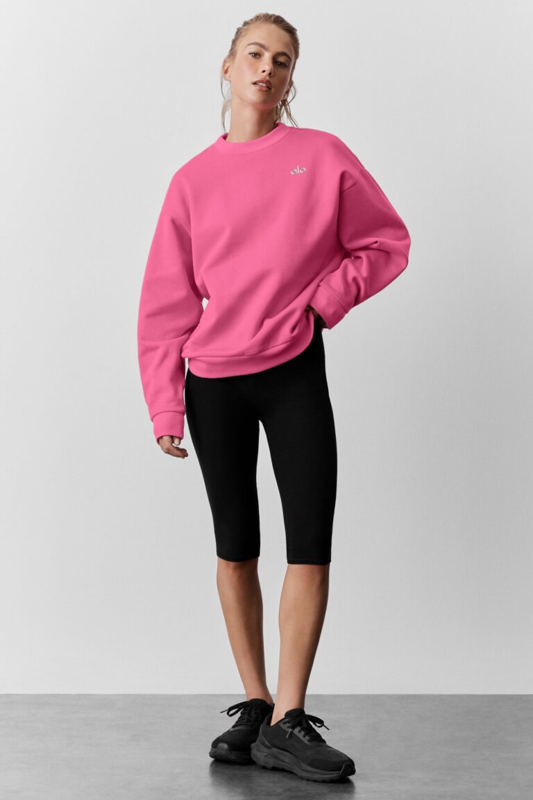 Свитшот Alo Yoga Accolade Crew Neck Pullover «Paradise Pink» Унисекс