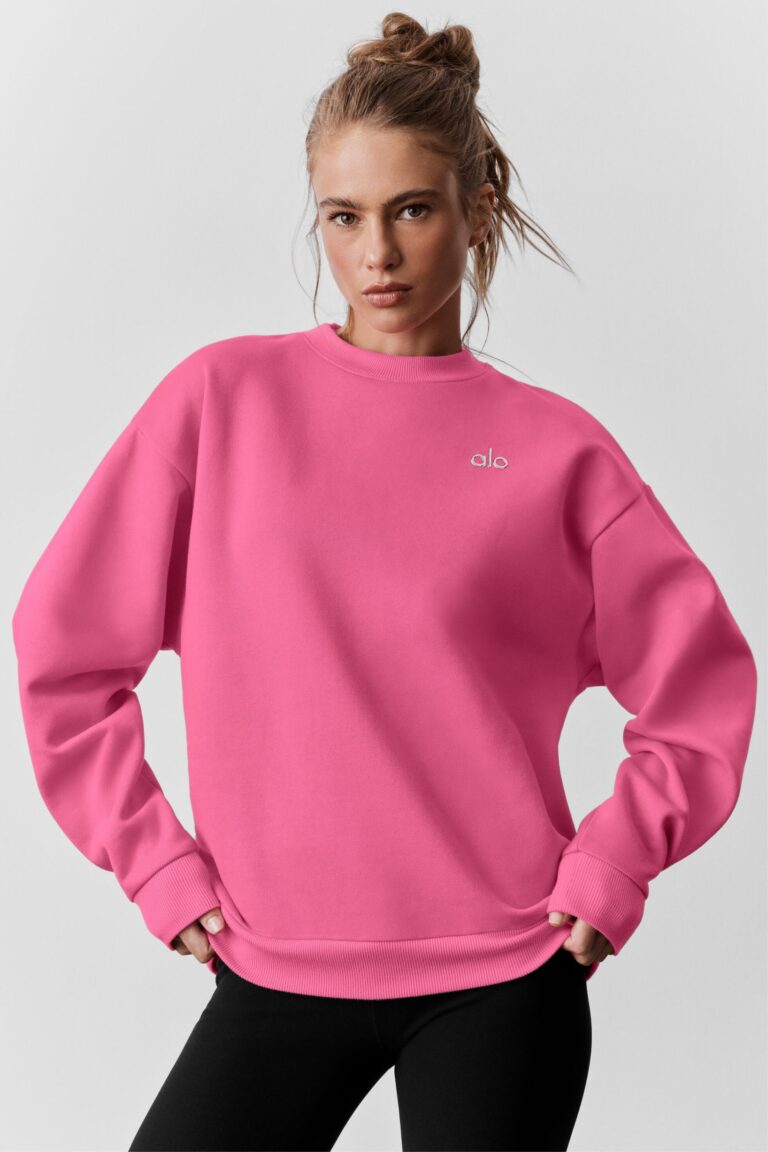 Свитшот Alo Yoga Accolade Crew Neck Pullover «Paradise Pink» Унисекс