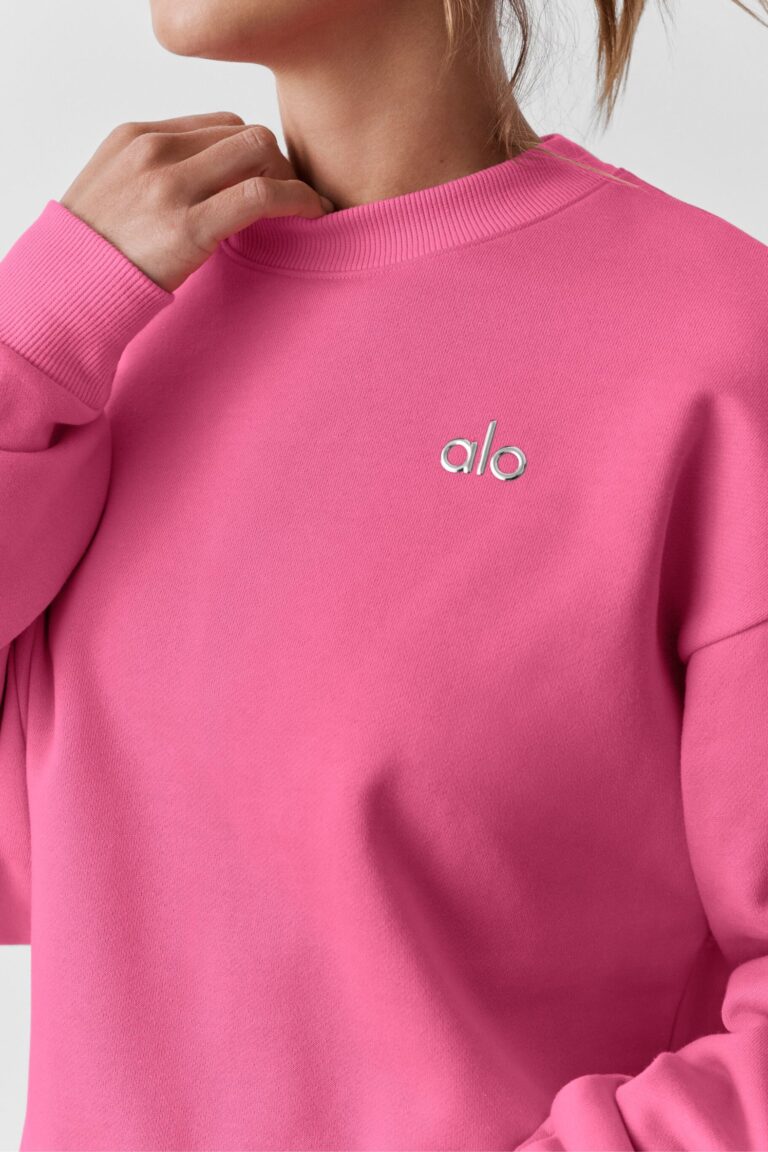 Свитшот Alo Yoga Accolade Crew Neck Pullover «Paradise Pink» Унисекс