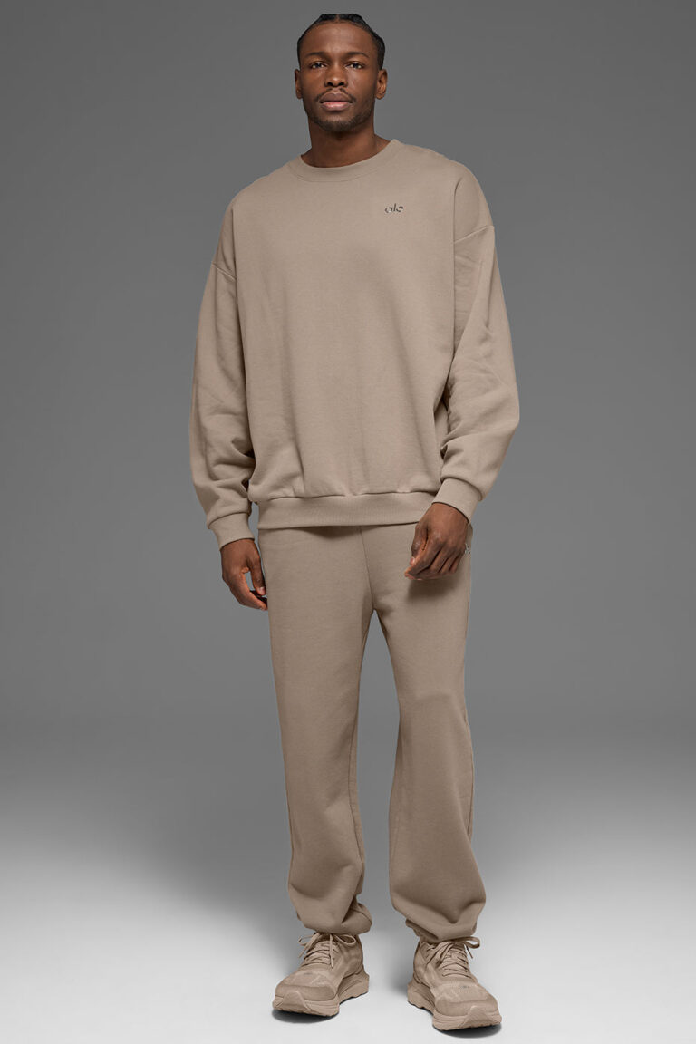 Свитшот Alo Yoga Accolade Crew Neck Pullover «Gravel» Унисекс