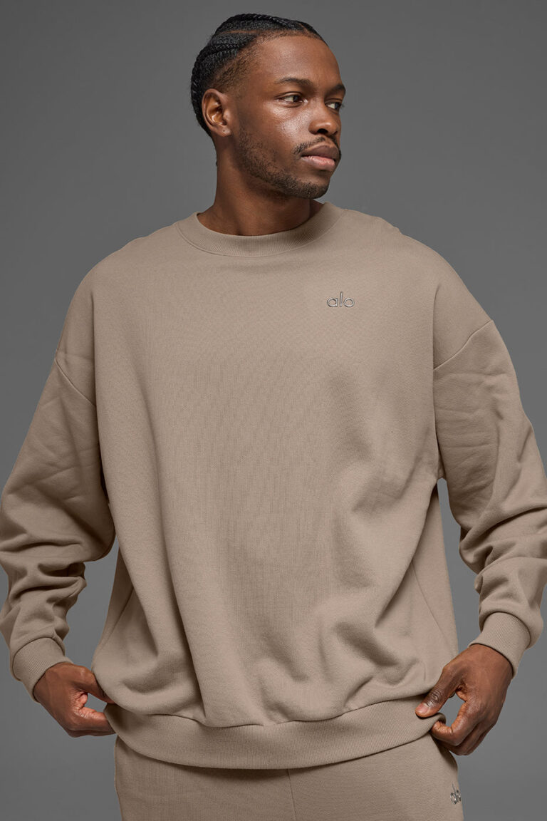 Свитшот Alo Yoga Accolade Crew Neck Pullover «Gravel» Унисекс