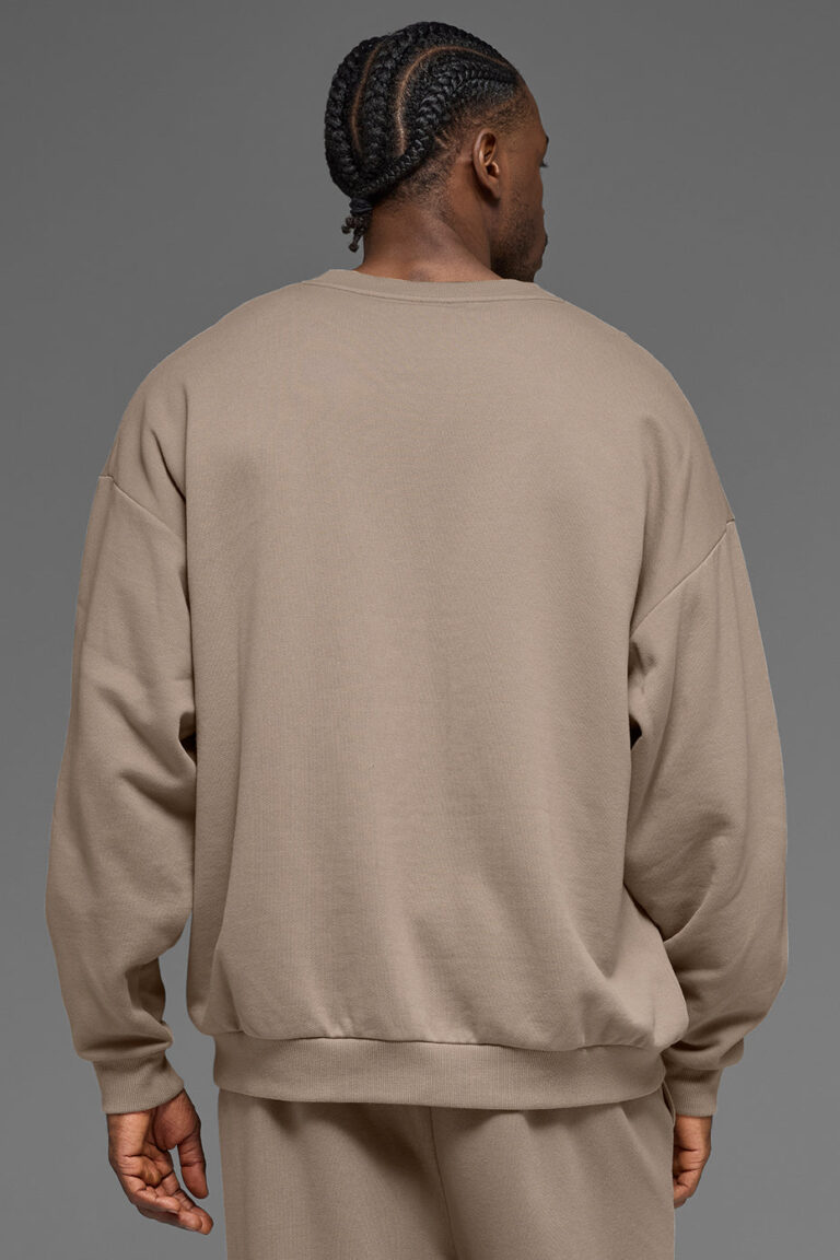 Свитшот Alo Yoga Accolade Crew Neck Pullover «Gravel» Унисекс