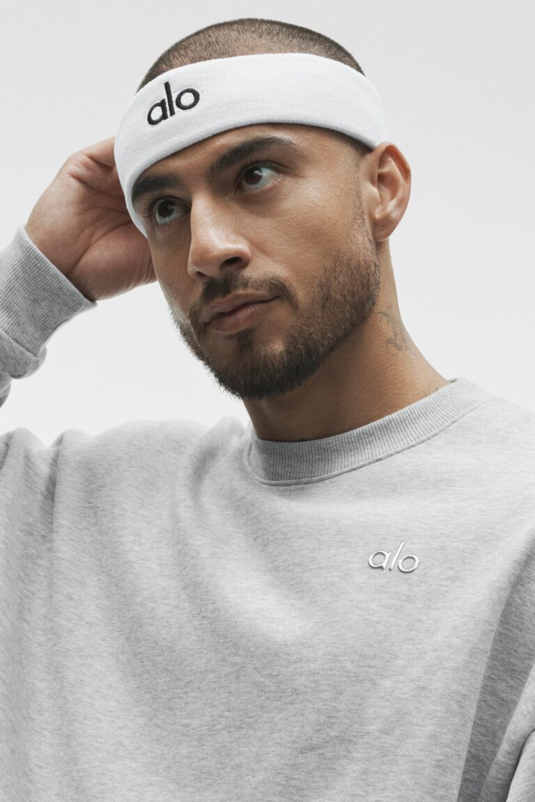 Свитшот Alo Yoga Accolade Crew Neck Pullover «Athletic Heather Grey» Унисекс