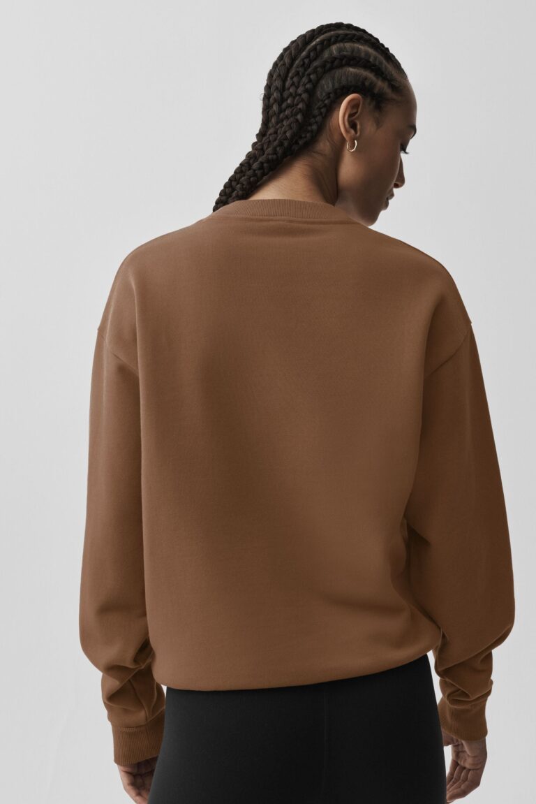 Свитшот Alo Yoga Accolade Crew Neck Pullover «Sun Kissed Brown» Унисекс
