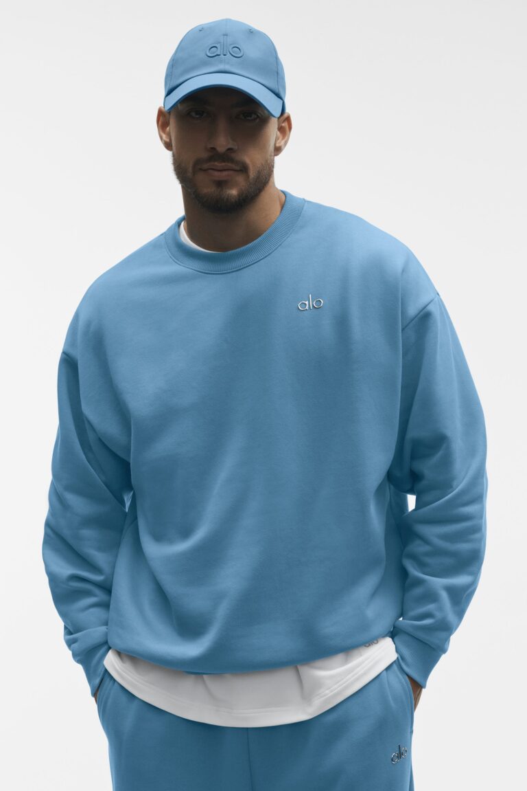 Свитшот Alo Yoga Accolade Crew Neck Pullover «California Blue» Унисекс