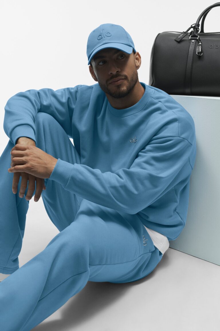 Свитшот Alo Yoga Accolade Crew Neck Pullover «California Blue» Унисекс