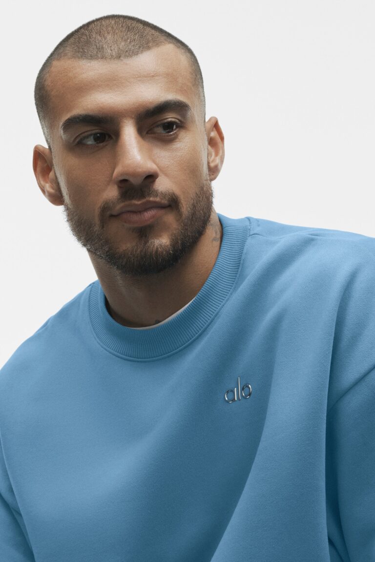 Свитшот Alo Yoga Accolade Crew Neck Pullover «California Blue» Унисекс