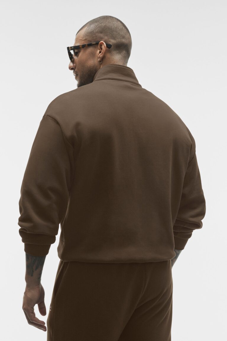 Свитшот Alo Yoga Accolade 1/4 Zip Pullover «Espresso» Унисекс