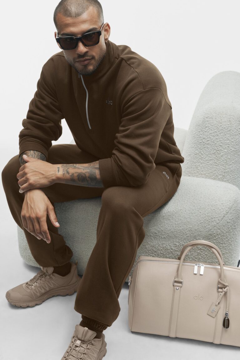 Свитшот Alo Yoga Accolade 1/4 Zip Pullover «Espresso» Унисекс