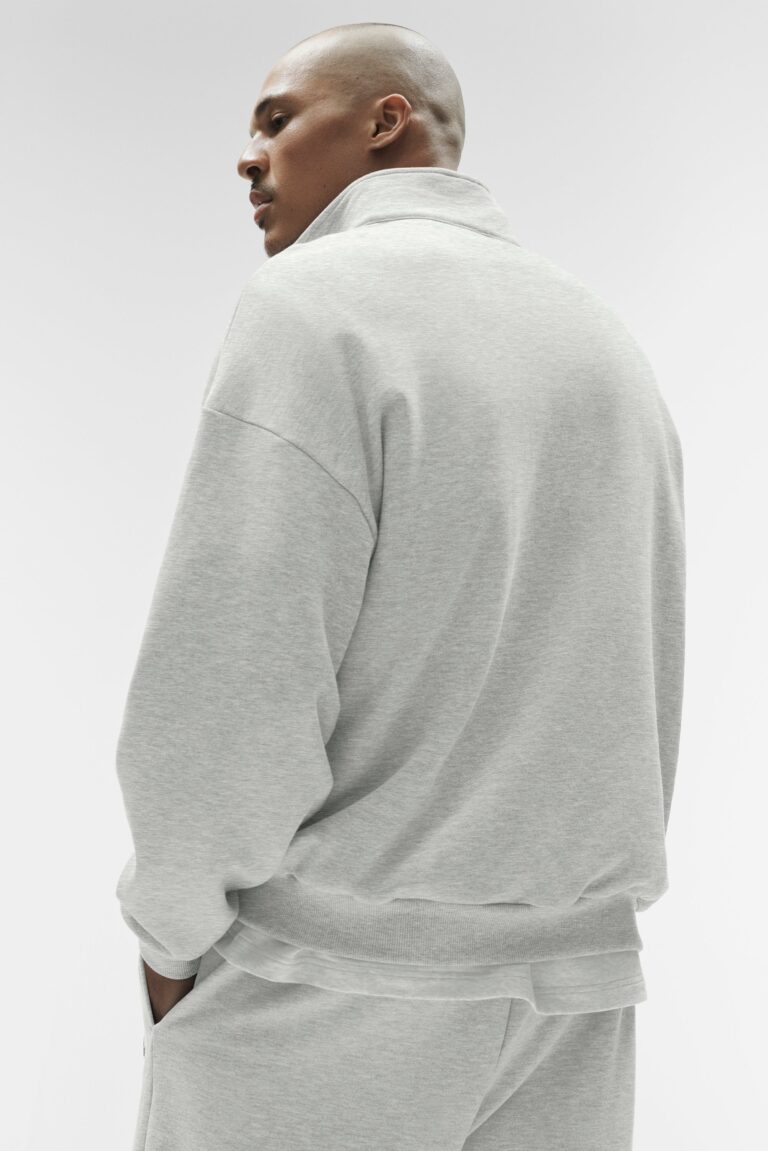 Свитшот Alo Yoga Accolade 1/4 Zip Pullover «White Heather» Унисекс