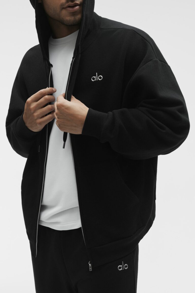 Худи Alo Yoga Accolade Full Zip Hoodie «Black» Унисекс