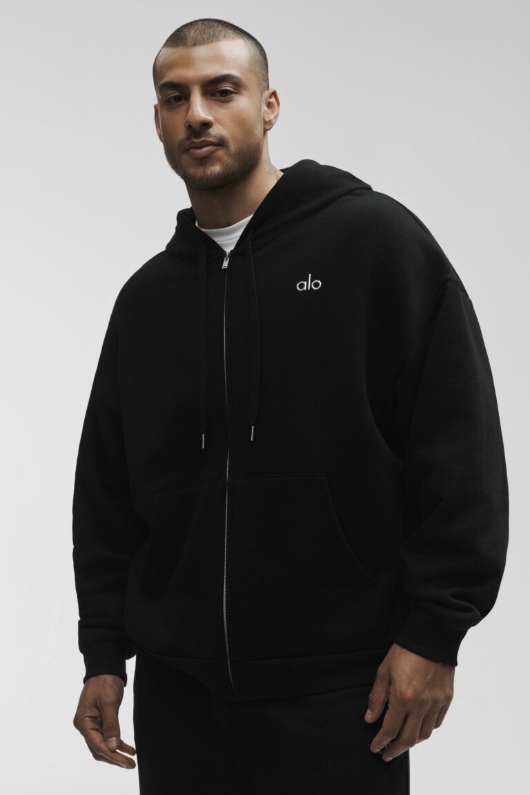 Худи Alo Yoga Accolade Full Zip Hoodie «Black» Унисекс