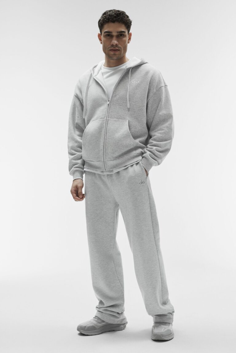 Худи Alo Yoga Accolade Full Zip Hoodie «Athletic Grey» Унисекс