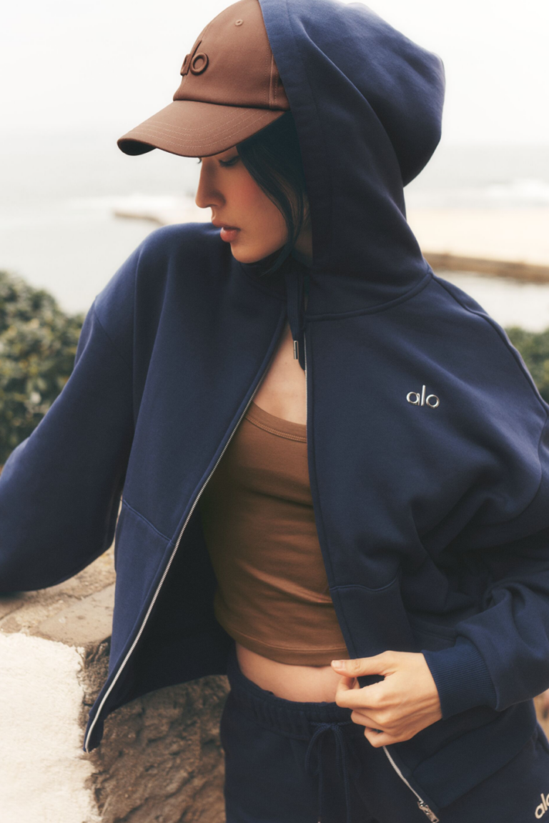 Худи Alo Yoga Accolade Full Zip Hoodie «Navy» Унисекс