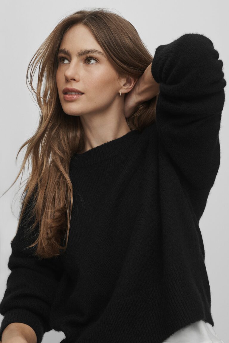 Свитер Alo Yoga Unisex Wool Cashmere New Class Crewneck Sweater «Black» Унисекс