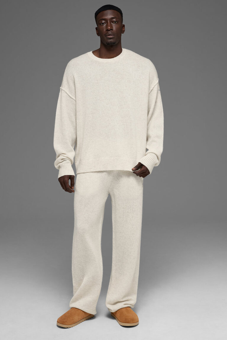 Свитер Alo Yoga Unisex Wool Cashmere New Class Crewneck Sweater «Bone» Унисекс