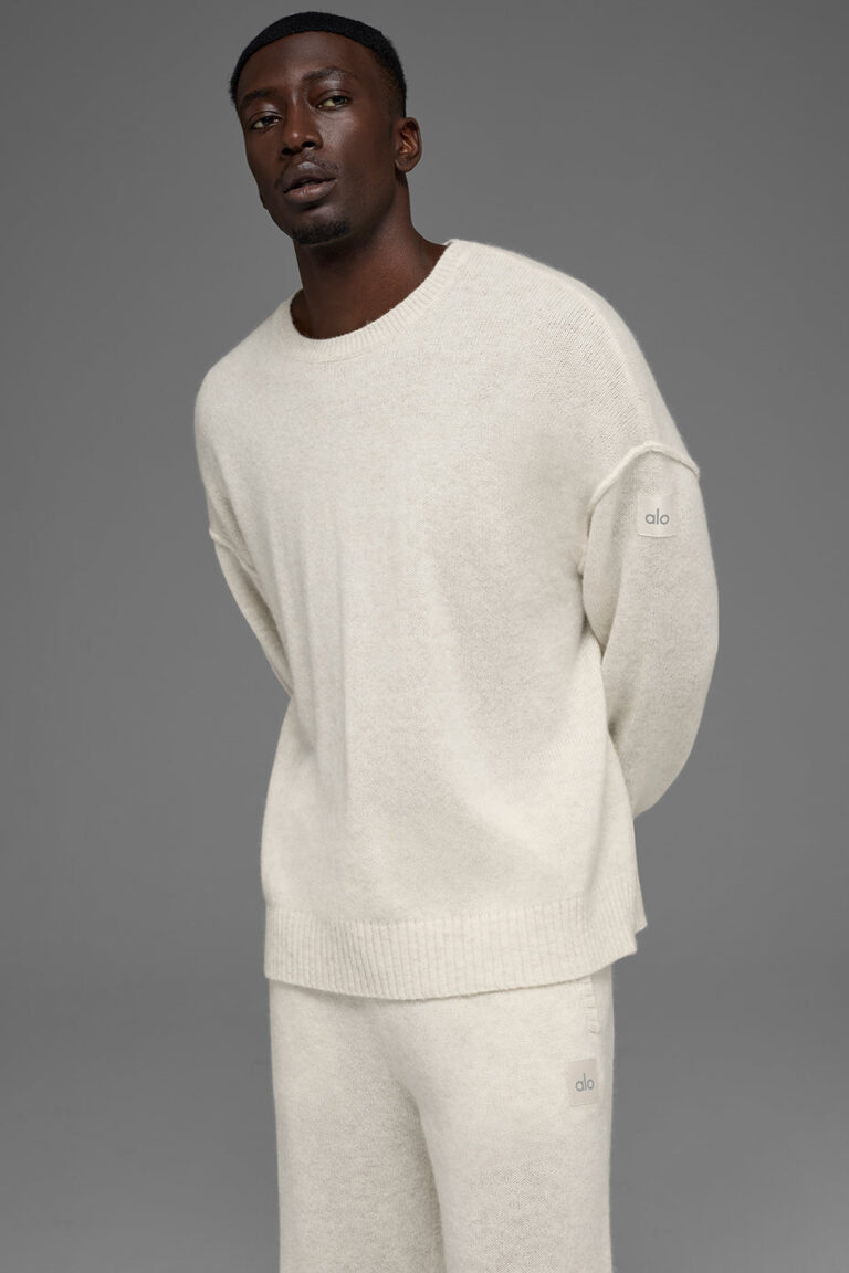 Свитер Alo Yoga Unisex Wool Cashmere New Class Crewneck Sweater «Bone» Унисекс