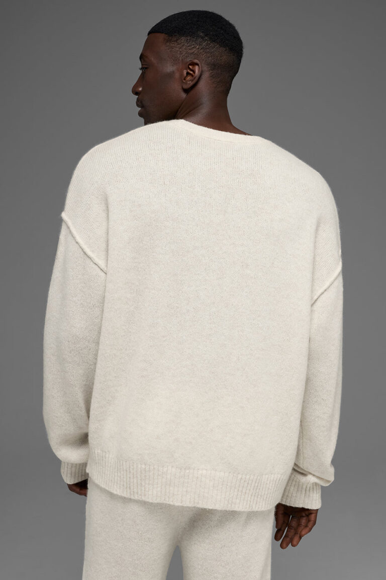 Свитер Alo Yoga Unisex Wool Cashmere New Class Crewneck Sweater «Bone» Унисекс