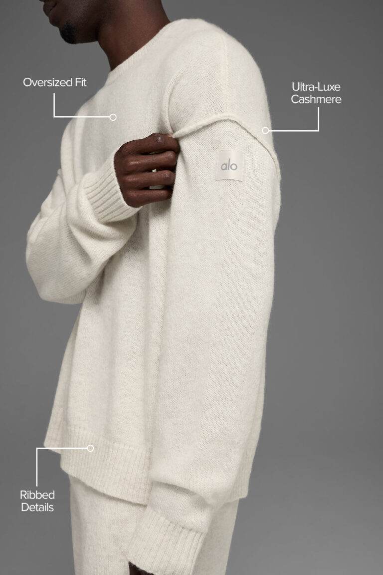 Свитер Alo Yoga Unisex Wool Cashmere New Class Crewneck Sweater «Bone» Унисекс