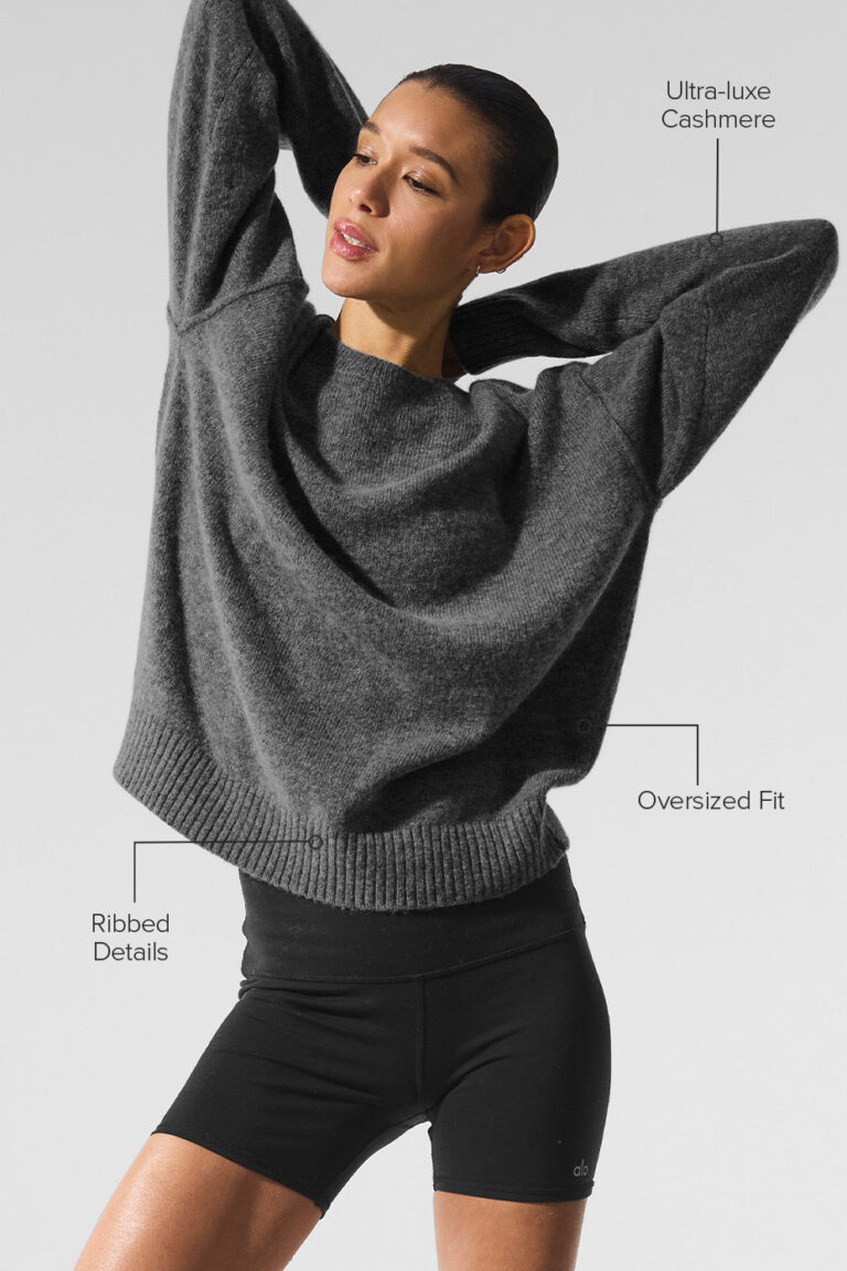 Свитер Alo Yoga Unisex Wool Cashmere New Class Crewneck Sweater «Platinum Grey» Унисекс