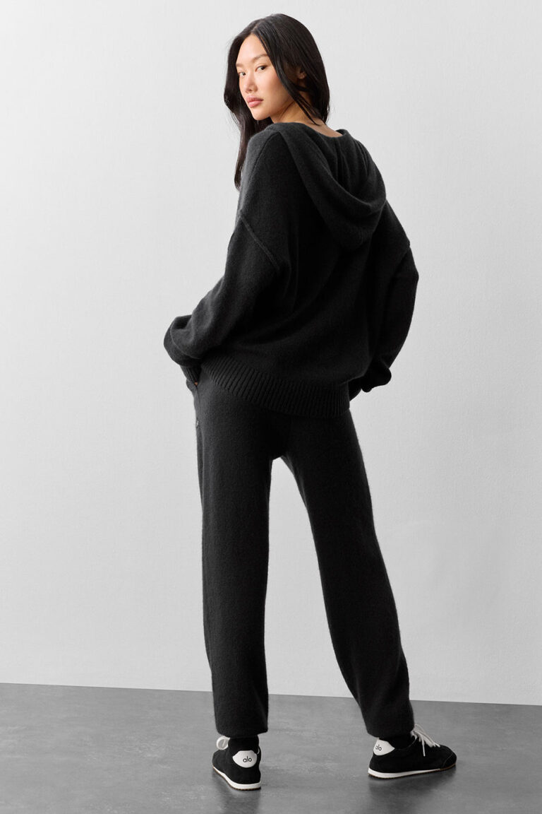 Худи Alo Yoga Wool Cashmere New Class Full Zip Hoodie «Black» Унисекс